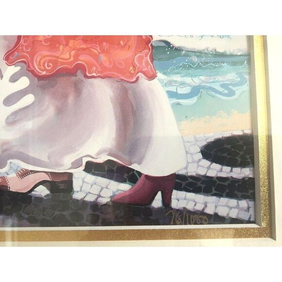 Serigraph Otto Aguiar Original Signed Limited Edition ‘Copacabana’ Fine Art - Picture 4 of 5